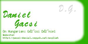 daniel gacsi business card